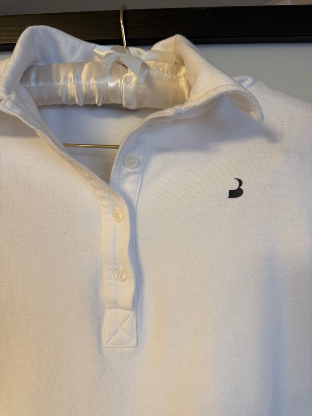 Pushbutton White Structural Drape-Back Button-Up Top - Picture 7 of 16